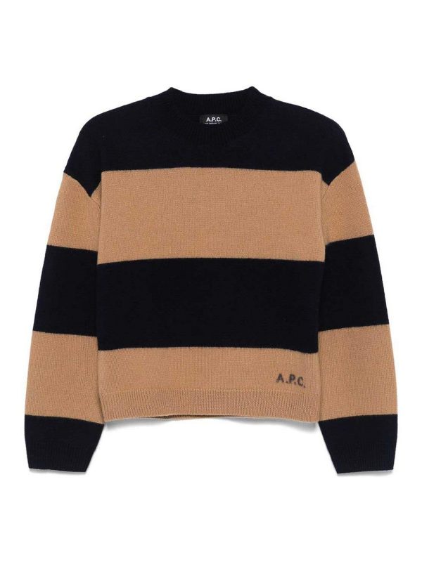 A. P.C. Pull Col Rond - Bleu Foncé