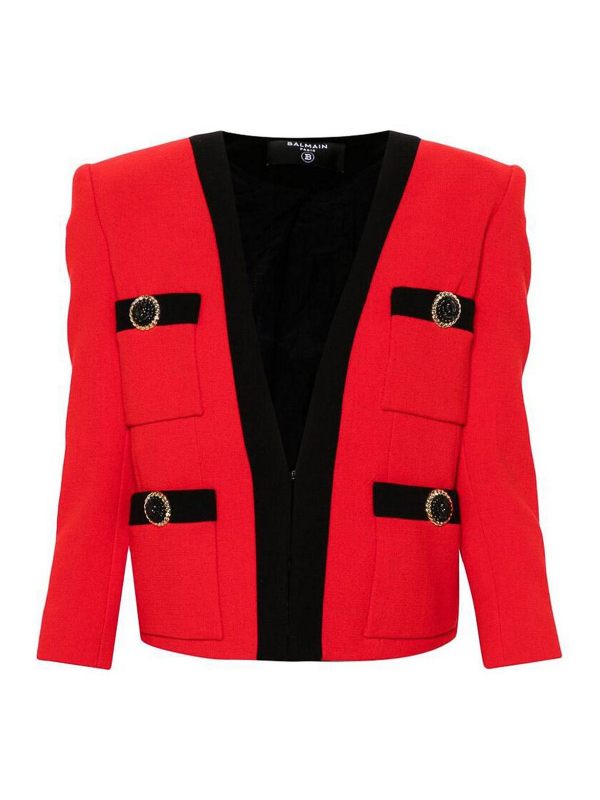 Balmain Veste Casual - Rouge