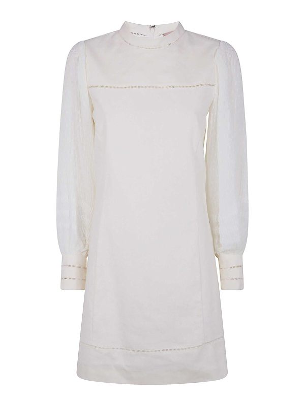 Twinset Robe Courte - Blanc