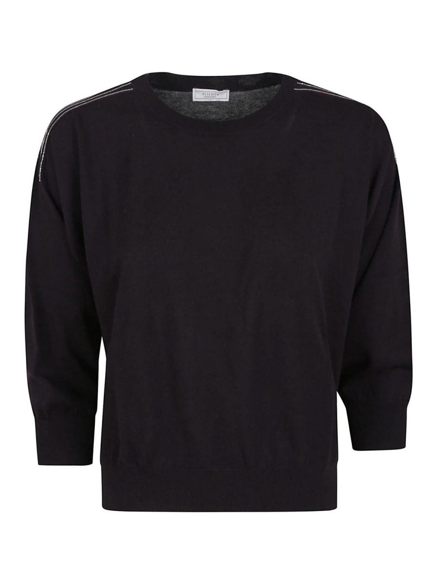 Peserico Pull Col Bateau - Blanc