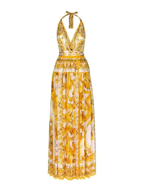 Dolce & Gabbana Robe De Soirée - Jaune