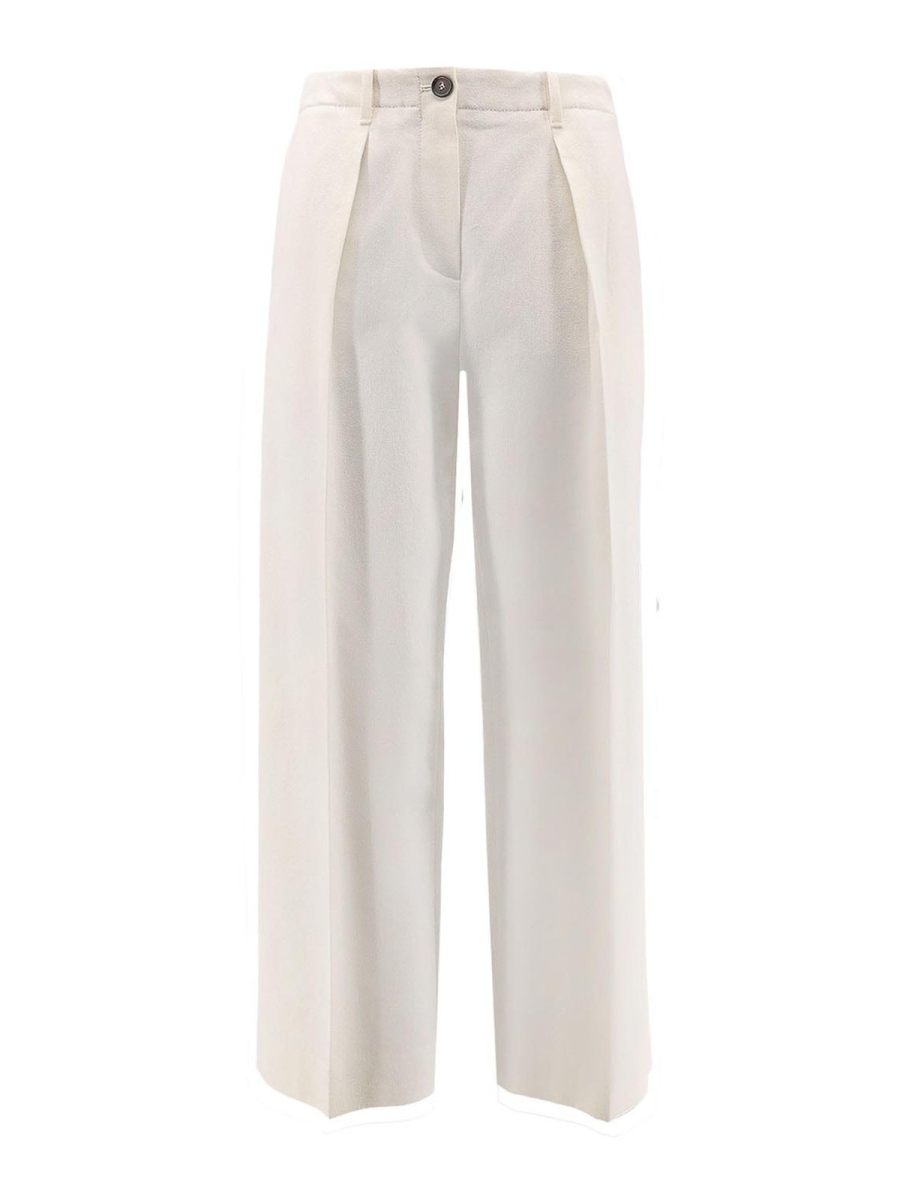 Brunello Cucinelli Pantalons Décontractés - Blanc