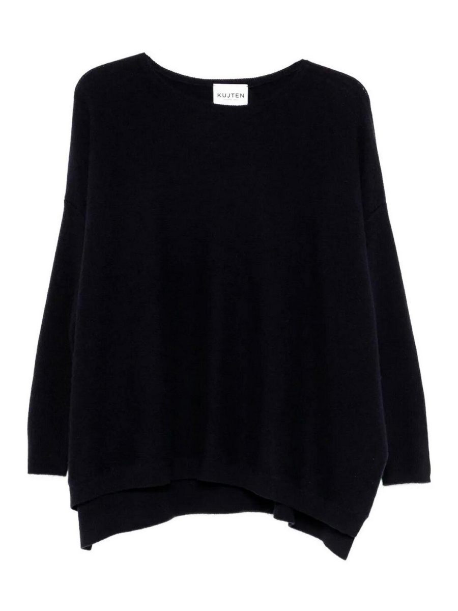 Kujten Pull Col Rond - Bleu Foncé