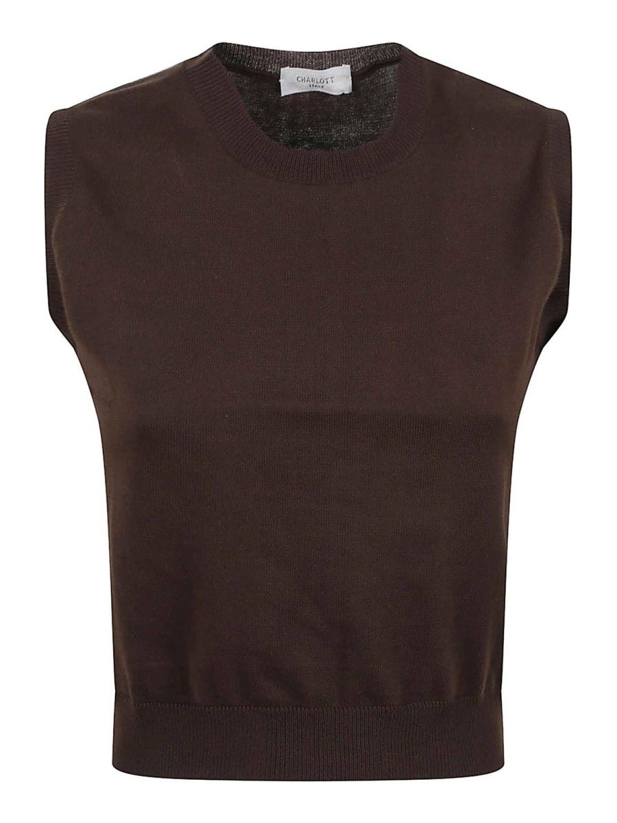 Charlott Top - Marron Foncé