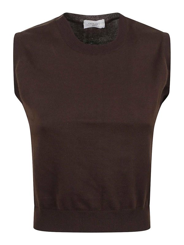 Charlott Top - Marron Foncé
