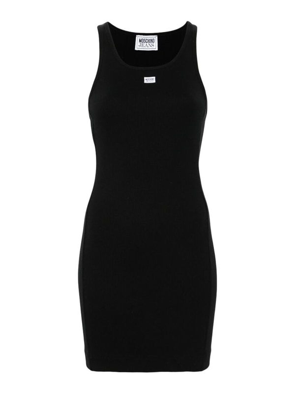 Moschino Jeans Robe Au Genou - Noir