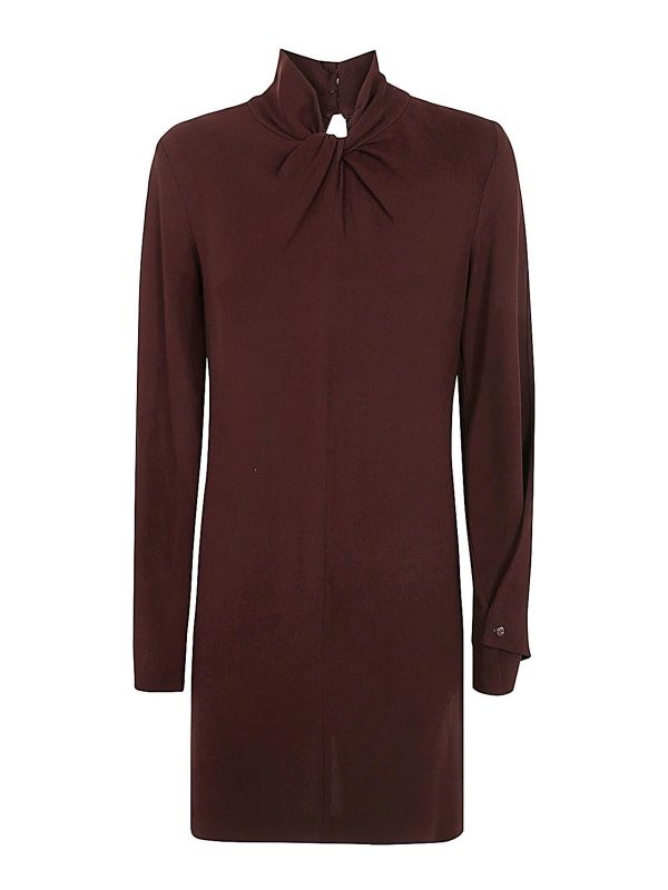 Semicouture Robe Au Genou - Rouge