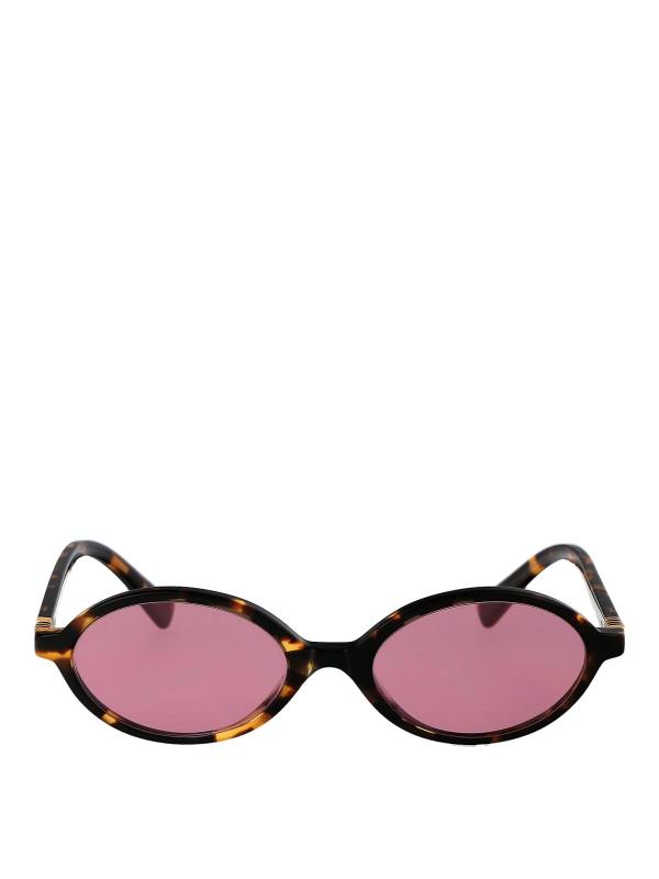 Miu Miu Lunettes De Soleil - Marron