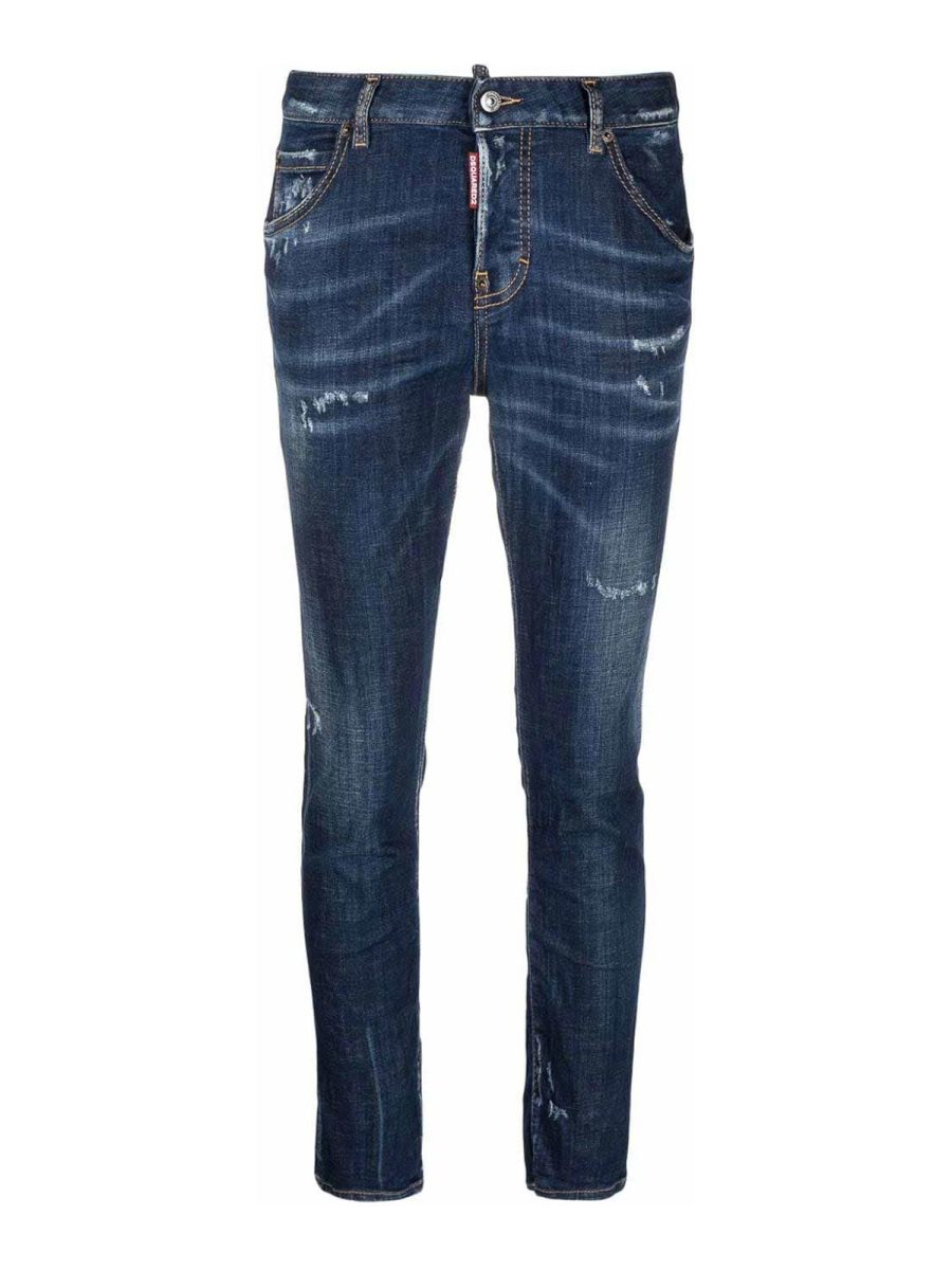 Dsquared2 Jean Bootcut - Bleu Foncé