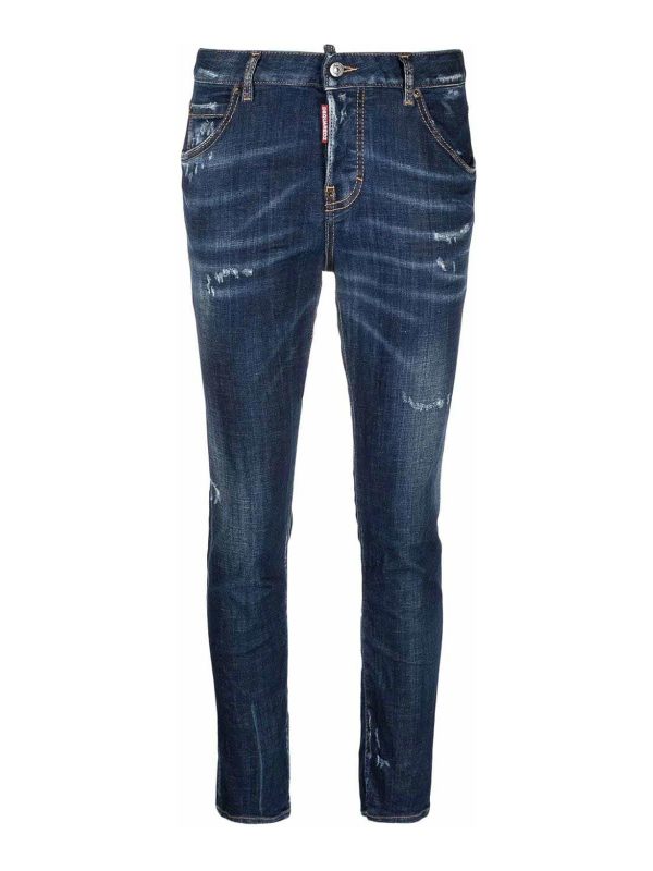 Dsquared2 Jean Bootcut - Bleu Foncé