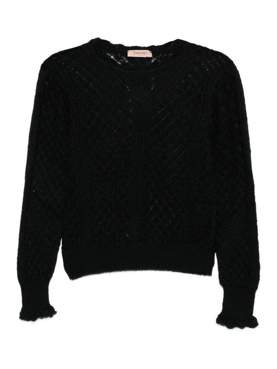 Twinset Pull Col Rond - Noir