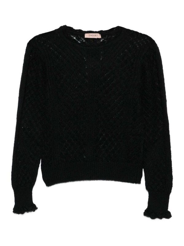 Twinset Pull Col Rond - Noir