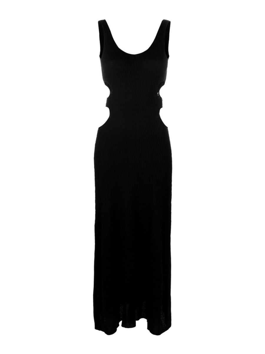 Chloe' Maxi Robe - Noir