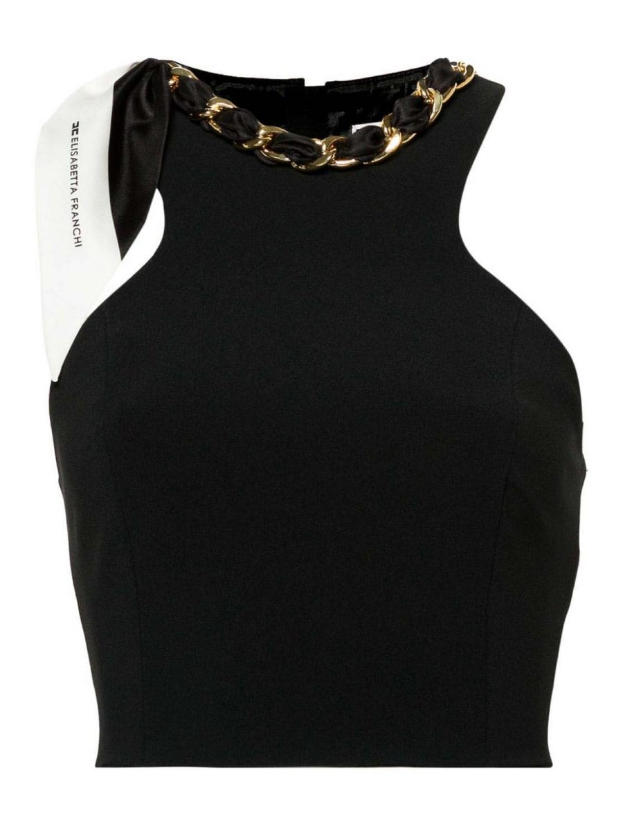 Elisabetta Franchi Top - Noir