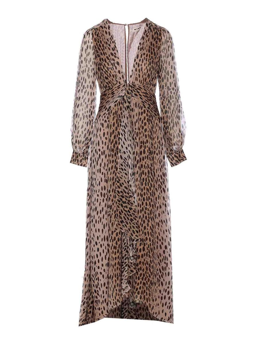 Rixo Robe Au Genou - Marron