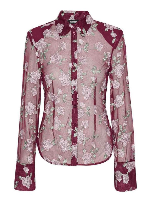 Rotate Birger Christensen Chemise - Rouge Brun