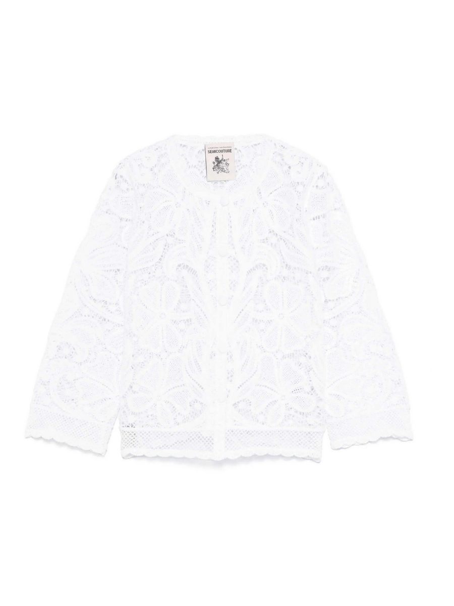 Semicouture Cardigan - Blanc