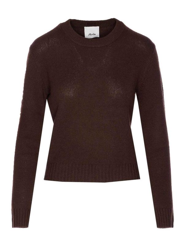 Allude Pull Col Rond - Marron