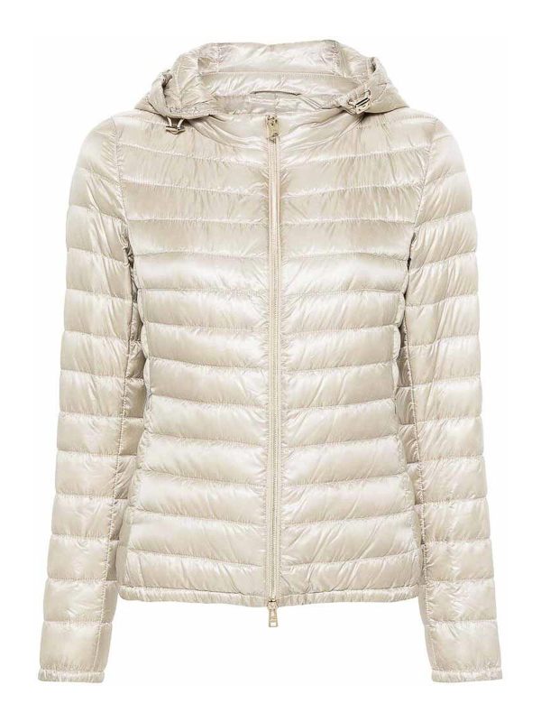 Herno Manteau Au Genou - Beige Clair