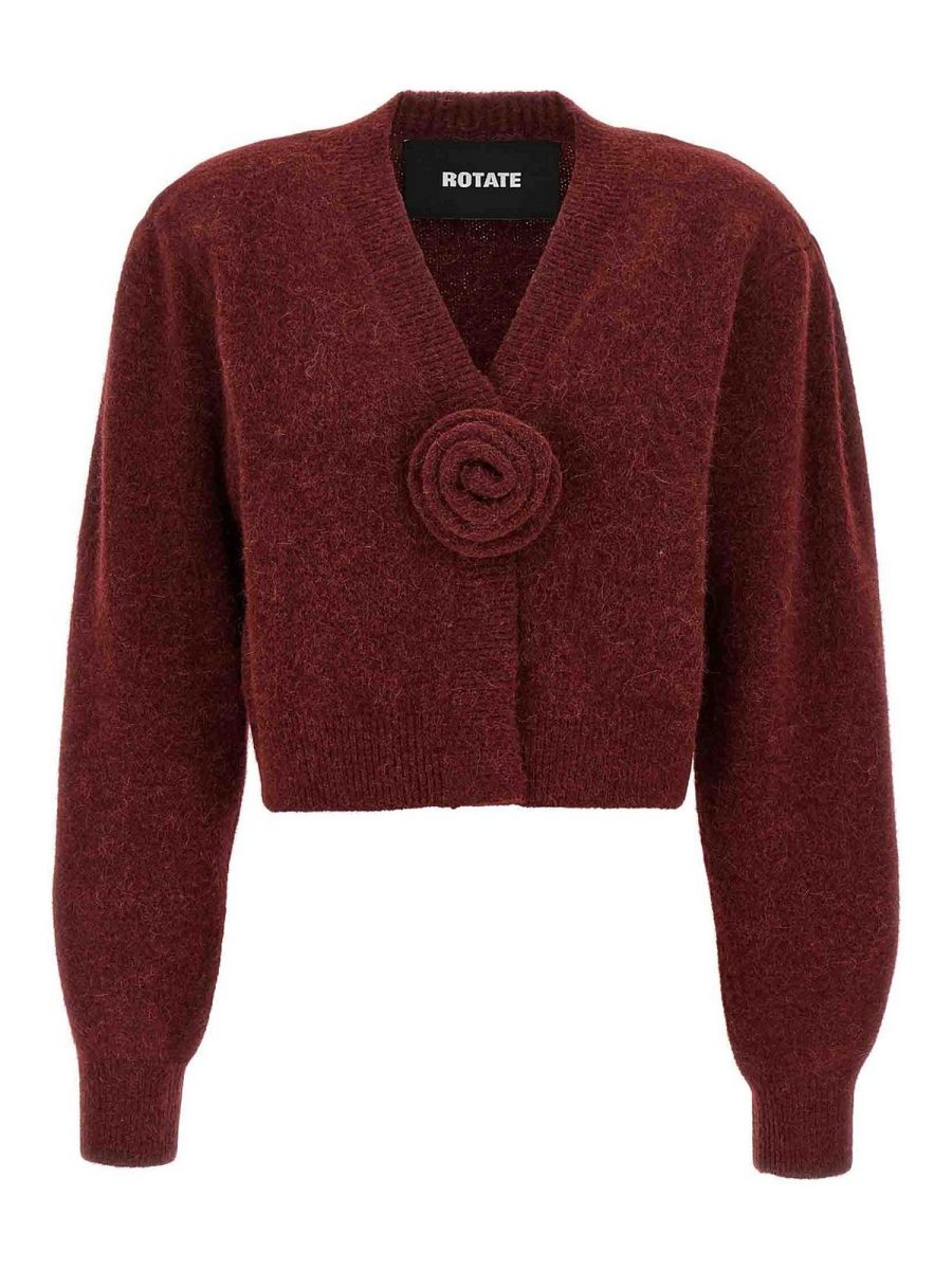 Rotate Birger Christensen Cardigan - Rouge Brun