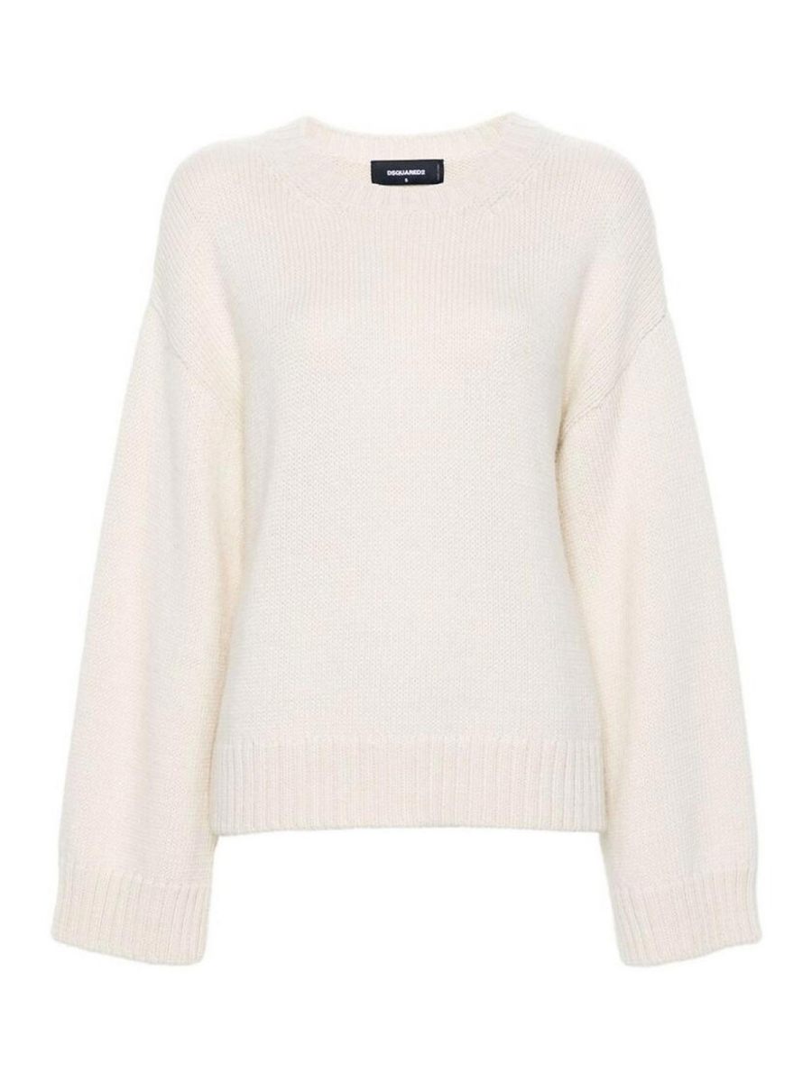 Dsquared2 Pull Col Rond - Blanc