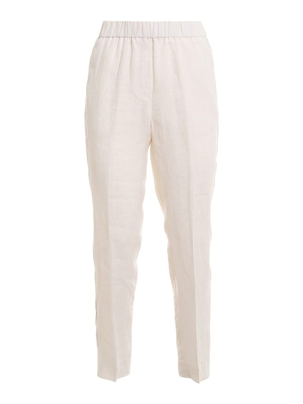 Peserico Pantalons Décontractés - Blanc