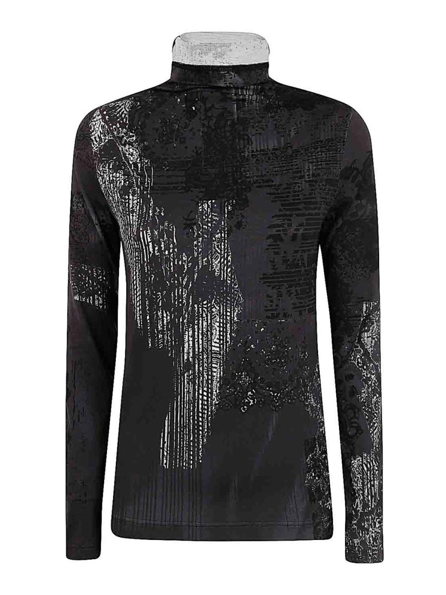 Y'S Pull Col Roulé - Gris