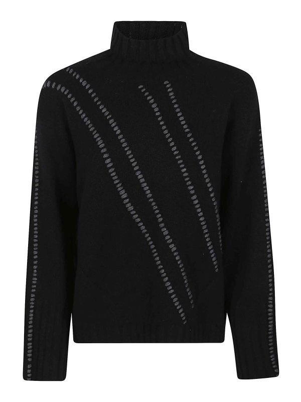 Eleven88 Pull Col Bateau - Noir