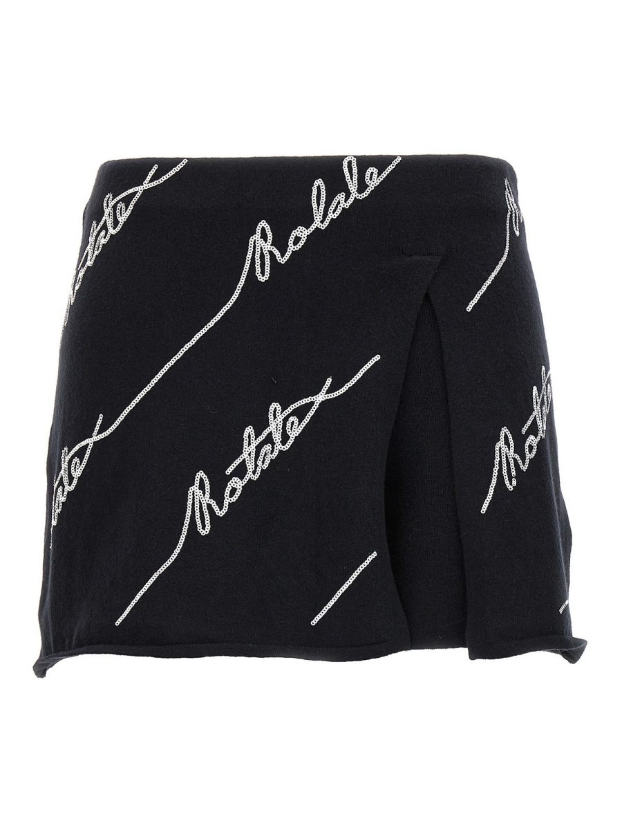 Rotate Birger Christensen Pull Col Rond - Blanc