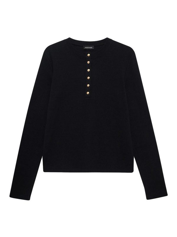 Anine Bing Pull Col Rond - Noir