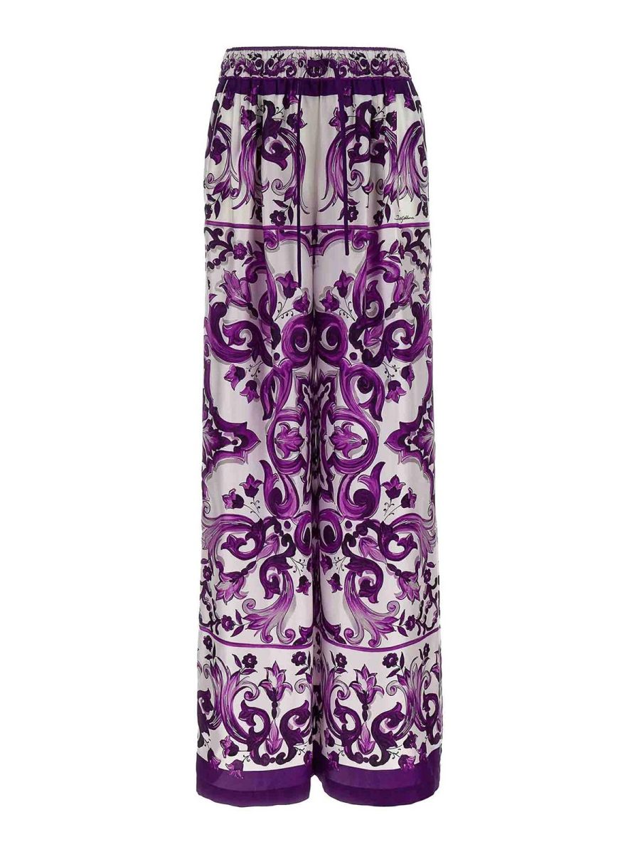 Dolce & Gabbana Pantalons Décontractés - Violet