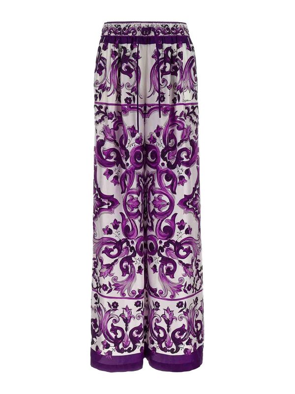 Dolce & Gabbana Pantalons Décontractés - Violet