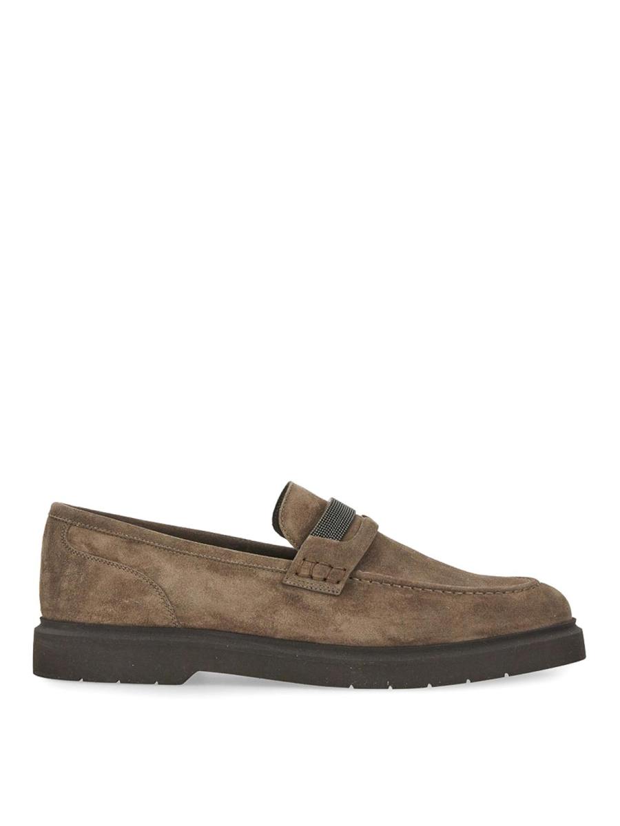 Brunello Cucinelli Mocassins - Gris Clair