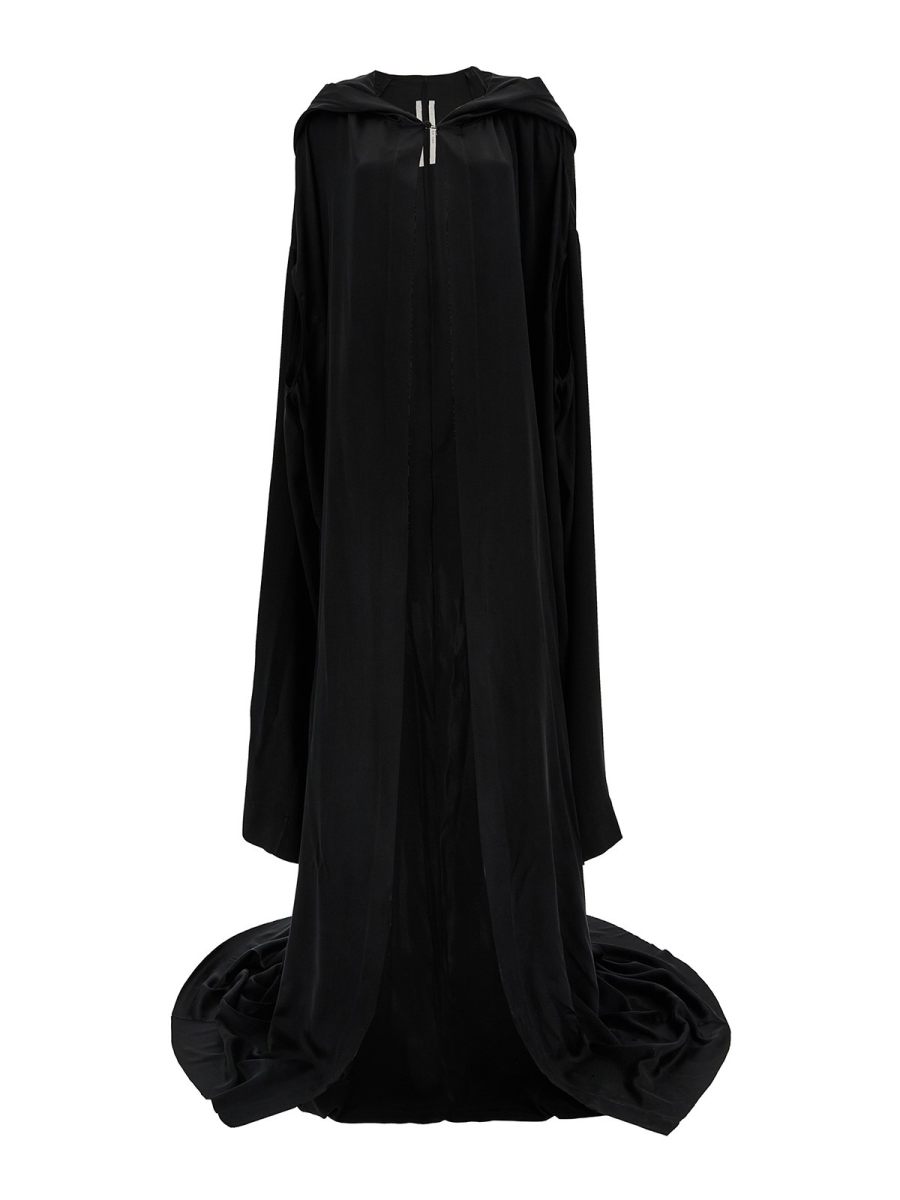 Rick Owens Manteau Au Genou - Noir