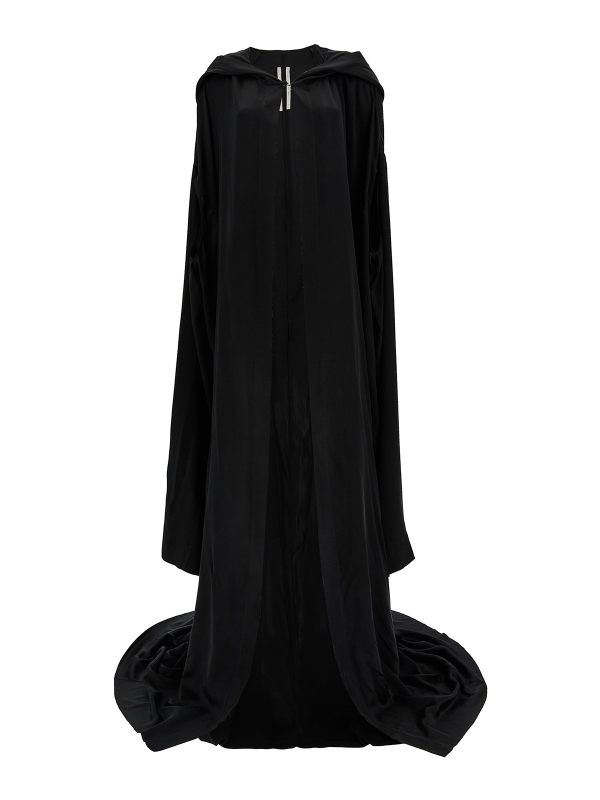 Rick Owens Manteau Au Genou - Noir