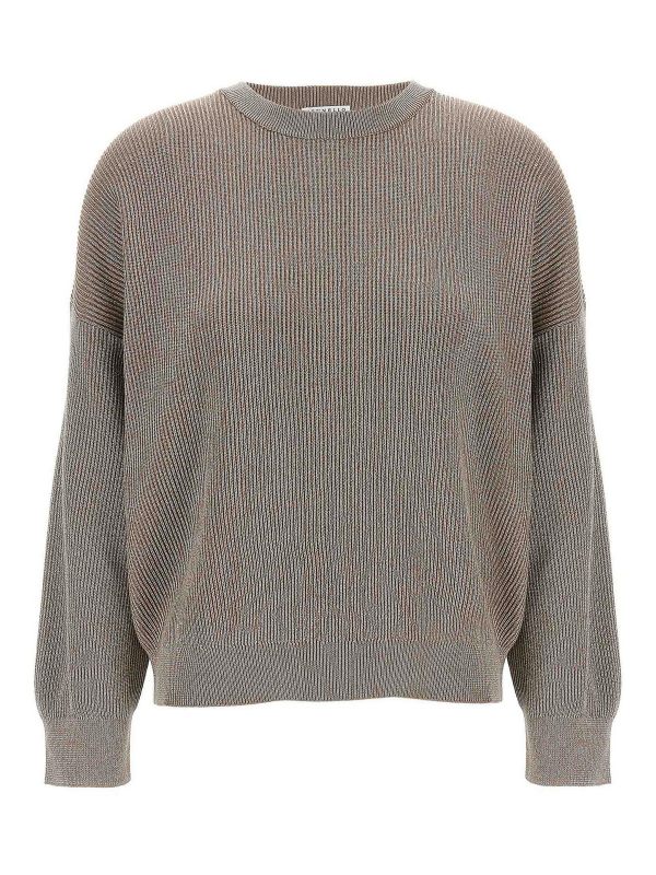 Brunello Cucinelli Pull Col Rond - Beige