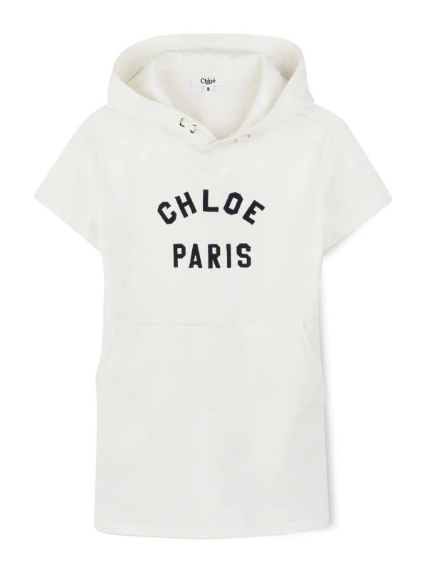 Chloe' Robe Au Genou - Blanc