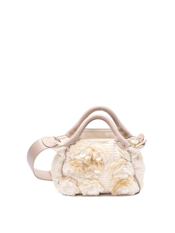 Jamin Puech Sac Bandoulière - Beige Clair