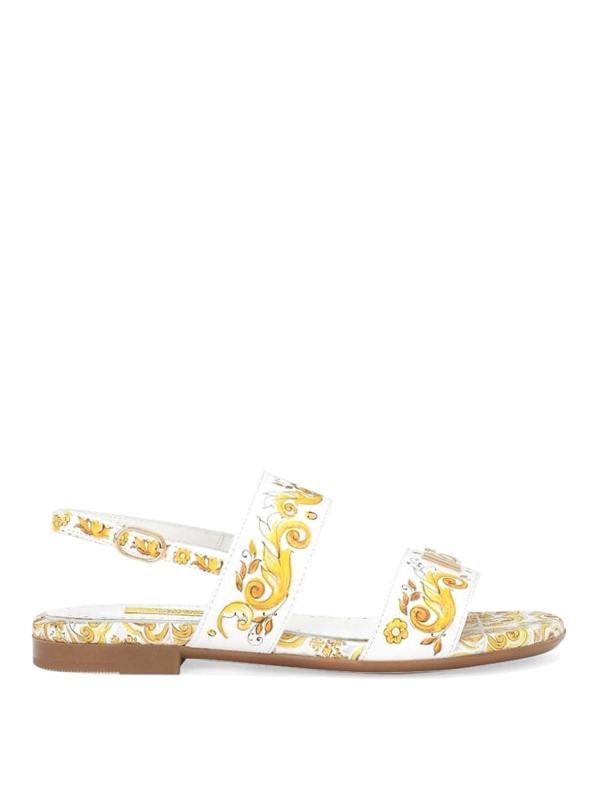 Dolce & Gabbana Jr Sandales - Jaune
