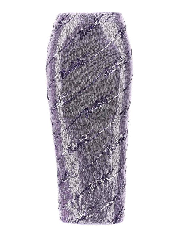 Rotate Birger Christensen Jupe Midi - Violet