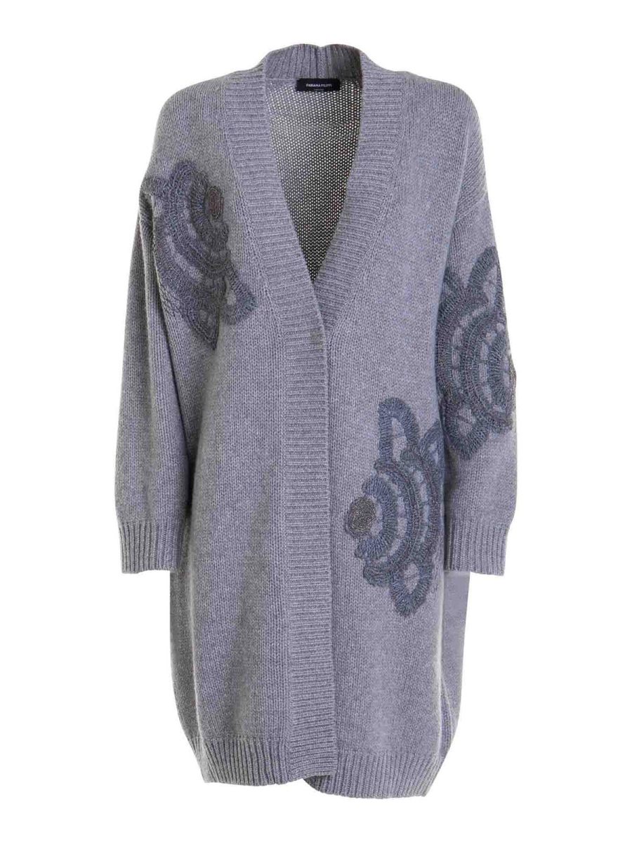 Fabiana Filippi Pull Col Rond - Gris