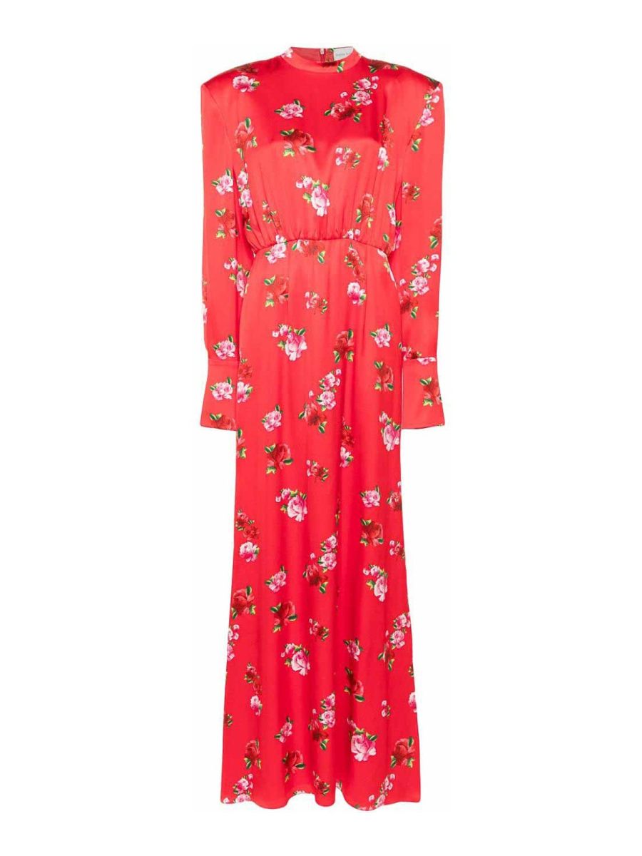 Magda Butrym Robe Au Genou - Rouge