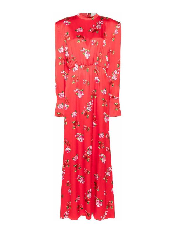Magda Butrym Robe Au Genou - Rouge