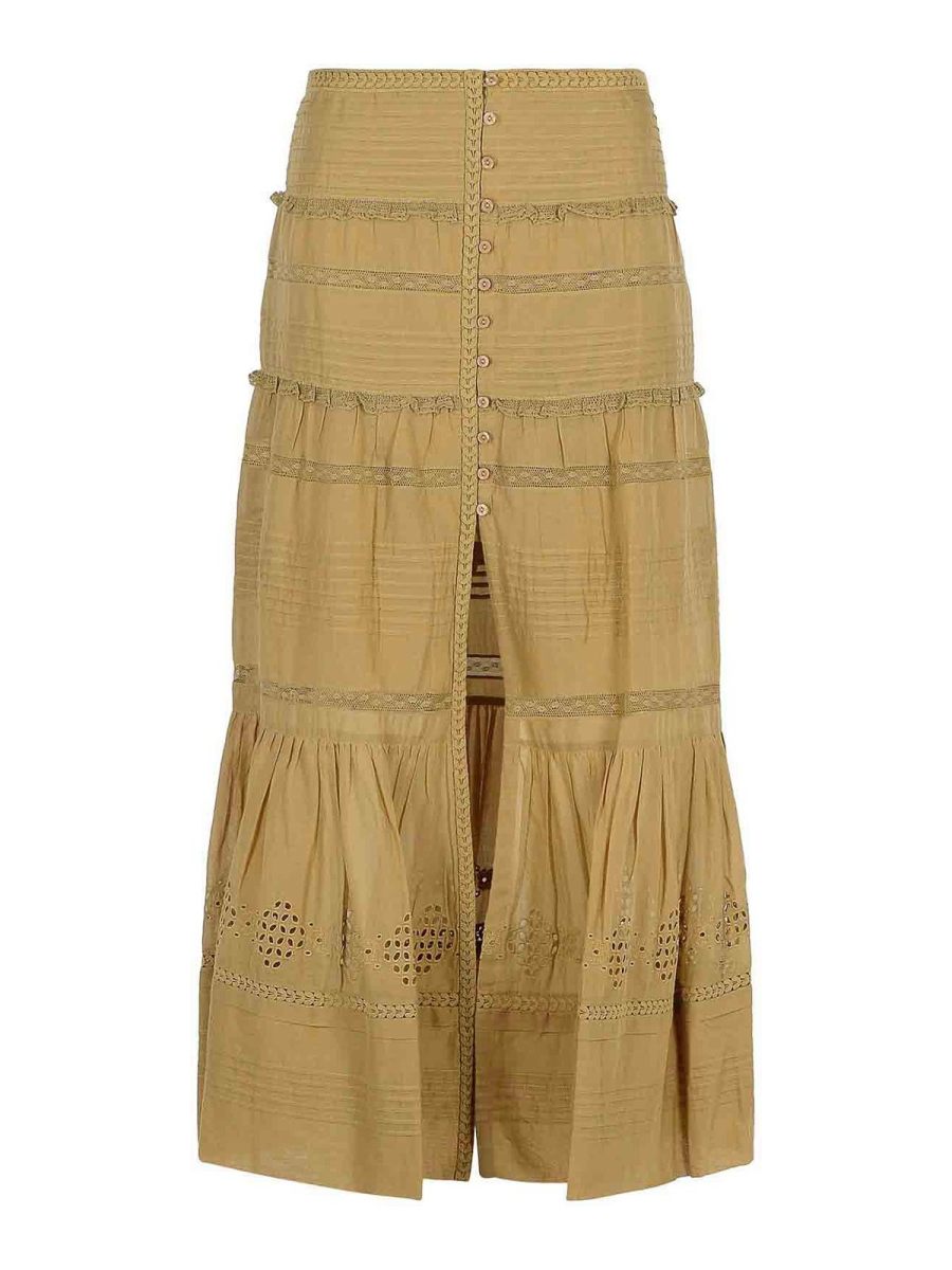 Isabel Marant Jupe Midi - Vert