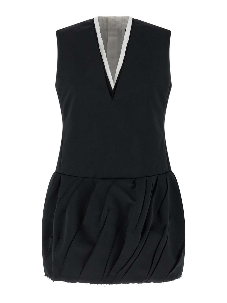 Jil Sander Robe Au Genou - Noir