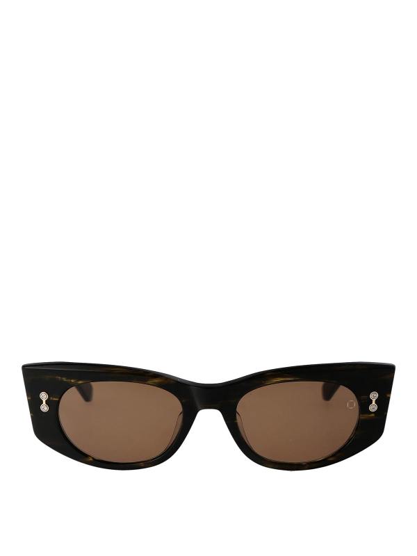 Akoni Lunettes De Soleil - Marron