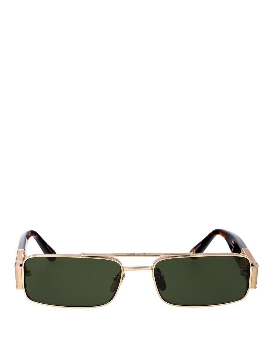 Linda Farrow Lunettes De Soleil - Or