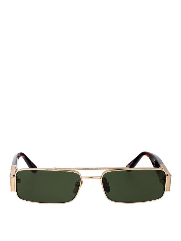 Linda Farrow Lunettes De Soleil - Or