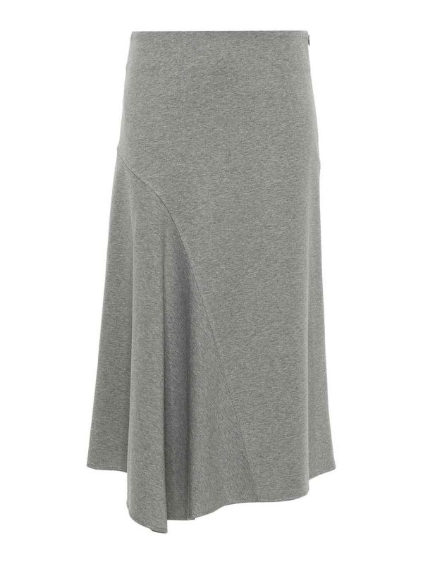 Brunello Cucinelli Jupe Midi - Gris