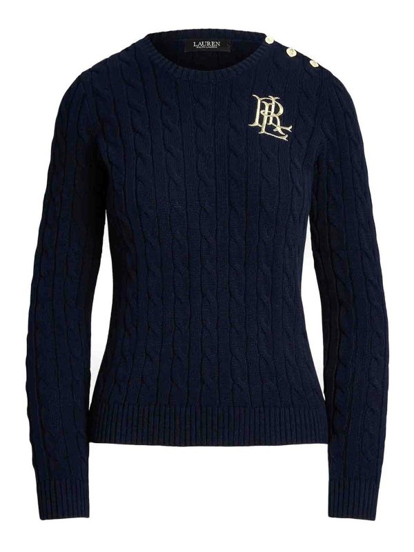 Lauren Ralph Lauren Pull Col Rond - Bleu Foncé